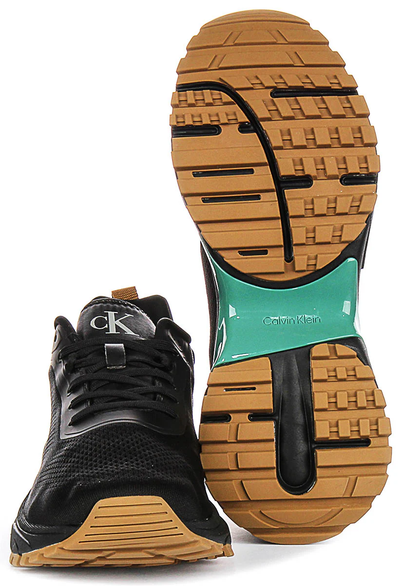 Calvin Klein Jeans Hike Runner Tech In Black Brown For Men - Image 5