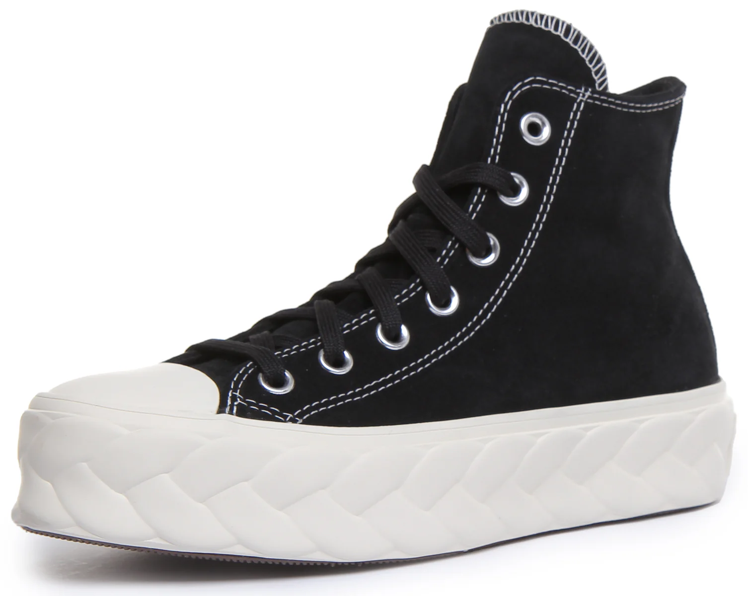 Converse 568687C CT All Star Hi Platform Trainer In Black For Women - Image 6
