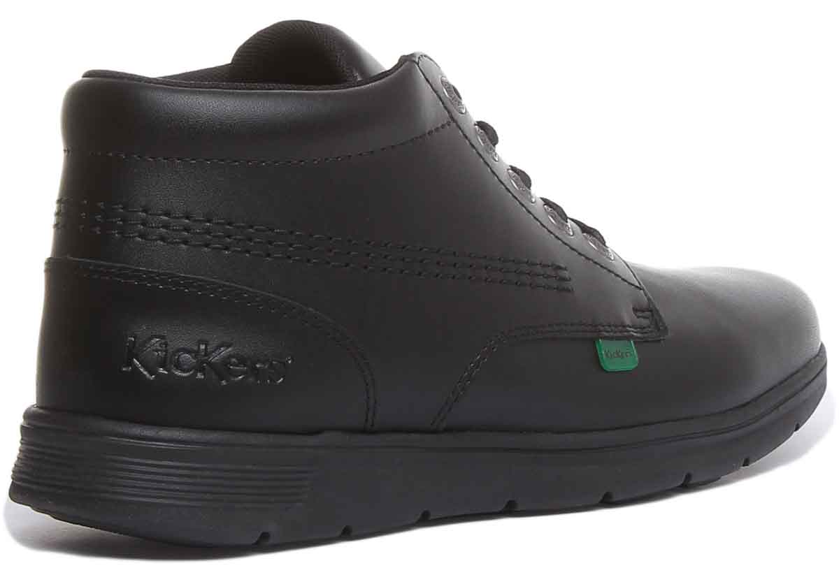 Kickers Kelland Lace Boot In Black in Teen UK Size 3 - 6 - Image 3