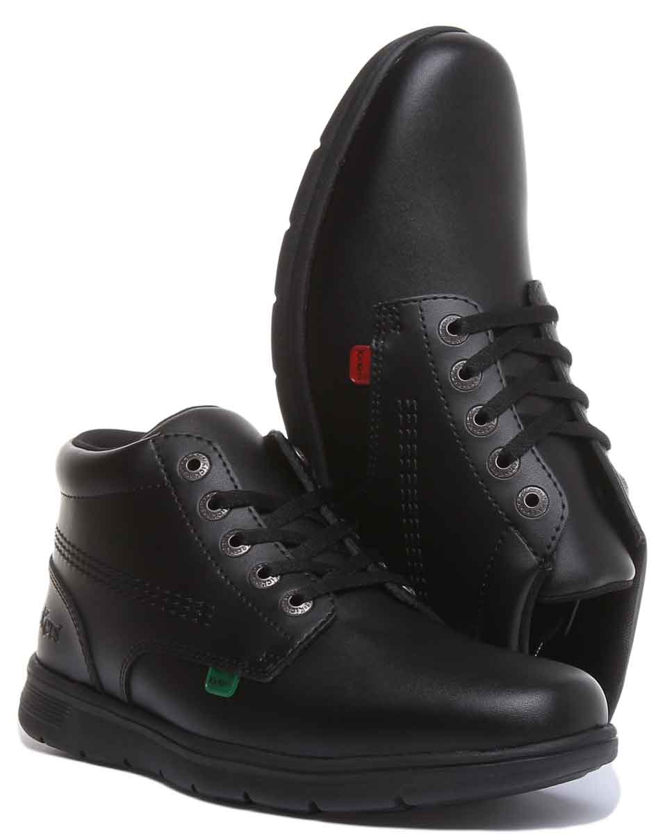 Kickers Kelland Lace Boot In Black in Teen UK Size 3 - 6 - Image 5